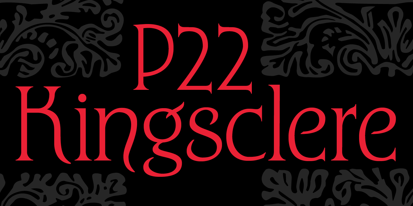Schriftart P22 Kingsclere